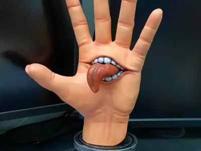 Yuji Itadori hand - Sukuna mouth - Jujutsu Kaisen Cosplay Decor 3D print model