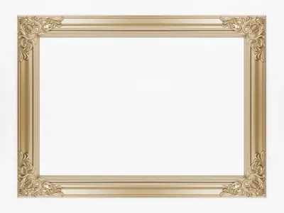 Frame with carved corners 3D model
