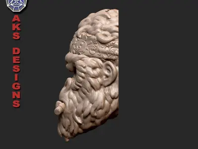 Gangster Gorilla version 1 Bas relief 3D print model