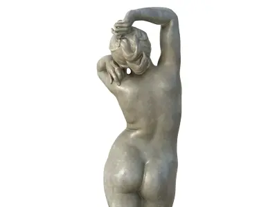 Statue 02 Low-poly 3D model