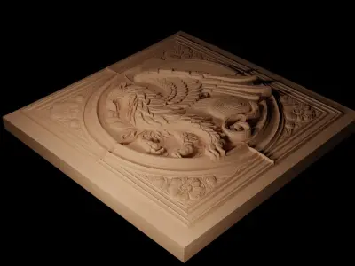 Griffin CNC 3d Print High Relief Sand Casting 3D print model
