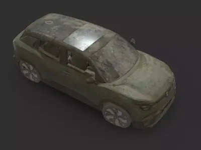 Abandoned Car - Suzuki e Vitara Low-poly 3D model