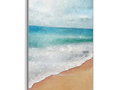 Plaster Two Photo Frame 452 Low-poly 3D model