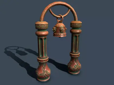 Arch bell  Low-poly 3D model