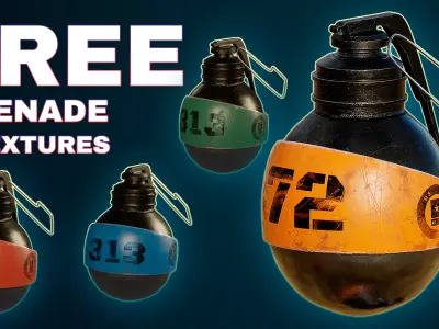 Free Grenade - Sci-Fi Game Asset Free low-poly 3D model