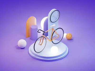 BIKE 3D Low-poly 3D model