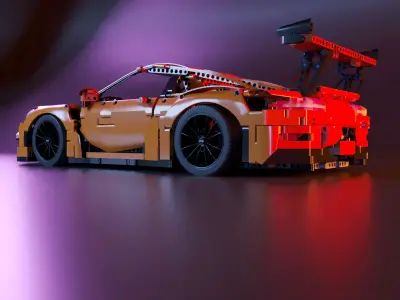 LEGO Car Porsche GT3 RS 2015 stl 3D print model