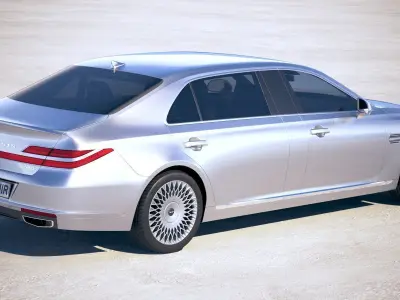 Genesis G90L 2020 Long 3D model