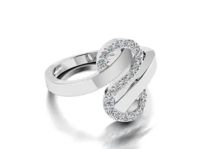 Diamond Jewelry Ring 3D print model