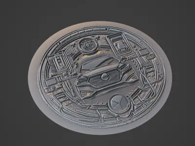 Car Medallion 3D print model