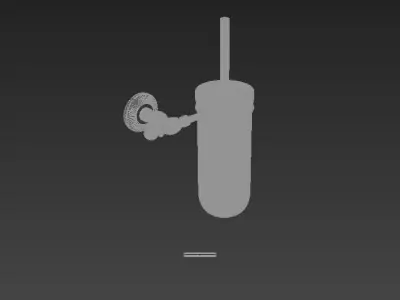 Ottoman Palace Toilet Brush Glass 3D model