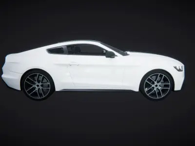 Car Muscle Coupe 01 Active 3D model