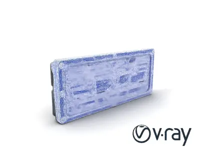 Futuristic Command Center Wall Section model pack Low-poly 3D model