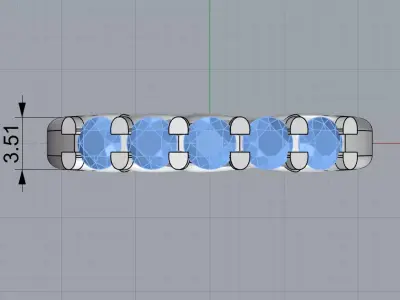 Gold Ring 3D print model