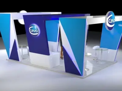 Triple arch stand 3D model