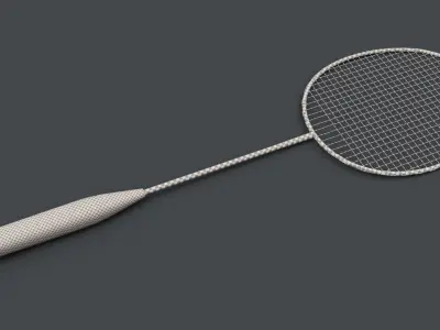 Badminton Racquet 3D model