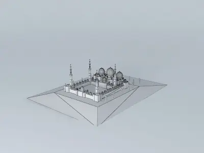 Sheikh Zayed Mosque Free 3D model