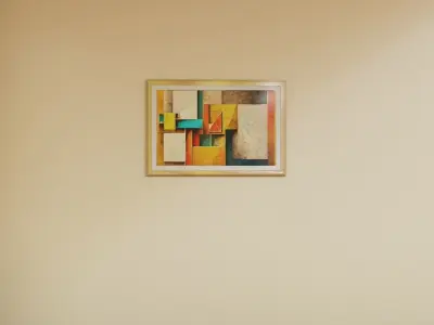 Framed Artwork Abstract Geometric 7 3D model