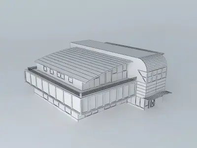 Exterior building Free 3D model