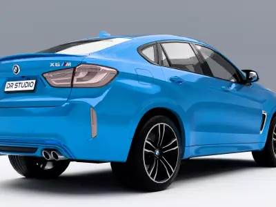 BMW X6 M 2016 Low-poly 3D model