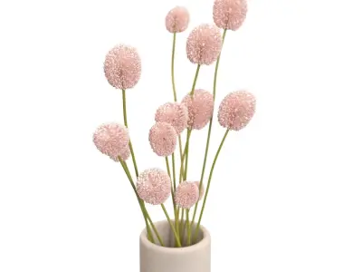 Afloral Beige Mini Ceramic Bud Vase  PBR 3D model