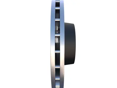 Sport Ventilated Brake Disk Low-poly 3D model