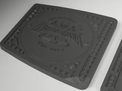 WWE Wrestlemania XL belt 3D print model