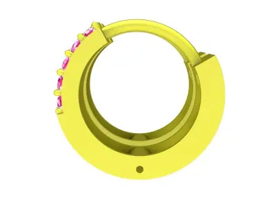 6105 Luxury Korean Diamond Earrings 3D print model