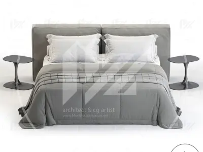 Bonaldo Fluff Bed No2 3D model