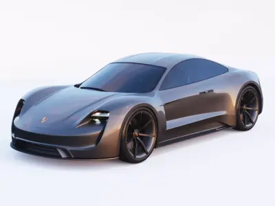 3D Porsche Mission E 3D model