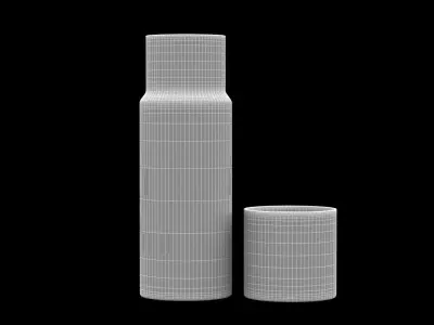 Water Carafe and Glass Free 3D model