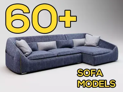 Sofa Bundle Pack -  60 Models Collection