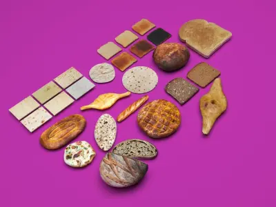 Breads Collection 3D model