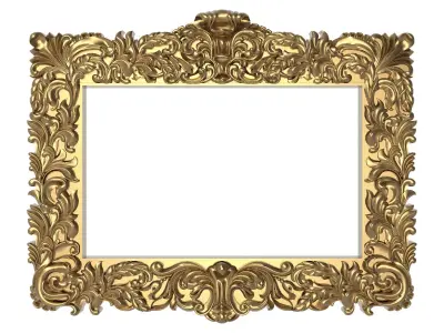 Carved Picture Frame 3D model 33