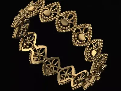 Arabic Tire Ring 3D print model