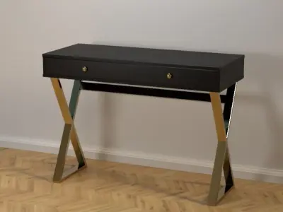 Modern Desk 02 Free low-poly 3D model