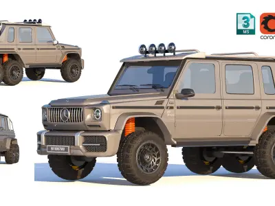 OFF ROAD BENZ G63 3D model by mohsenzahedi73
