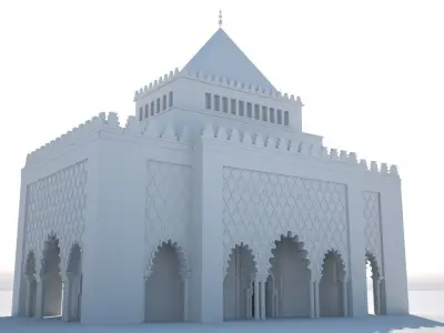 Mausoleum of Mohammed V 3D 3D model