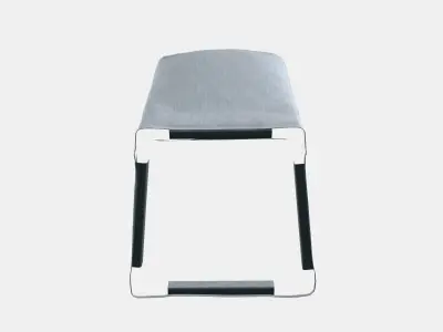 BERGMUND Cover for bar stool with backrest Low-poly 3D model
