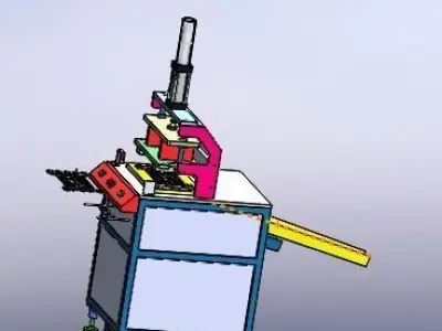 Plastic pressing machine 3D model