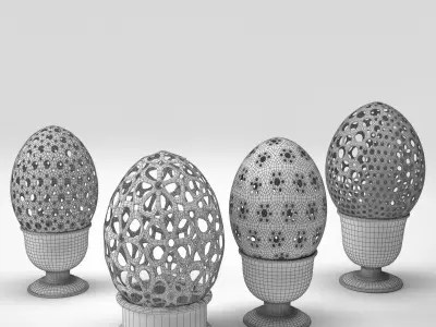 Decor Eggs 3D 3D model