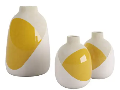 Dipped Glaze Ceramic Bud Vase 3D model