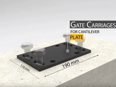 Gate Carriage for Cantiliver Truck 3D model
