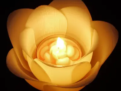 Flower Candle Holder Tealight Holder 3D print model