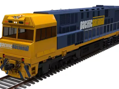 Freight Train  3D model