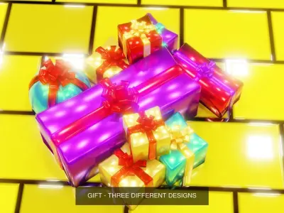 CHRISTMAS TREE - GIFT BOXES -  PLAIN CHRISTMAS TREE 3D Model Collection
