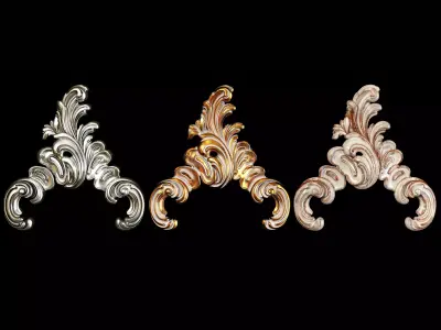 Classic carved 092 3D model
