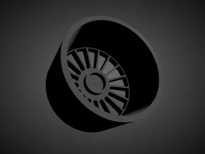 Stuttgart ST2 scalable and Printable rim 3D print model