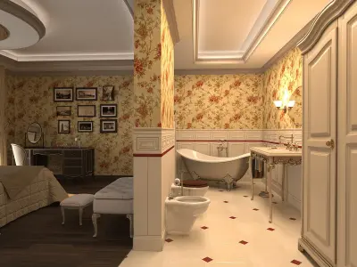 Savio Firmino Bedroom Full Scene 3D model