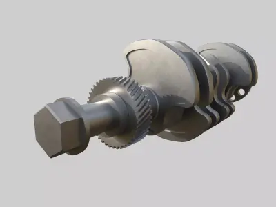 Crank shaft Low-poly 3D model by prem-21ff44